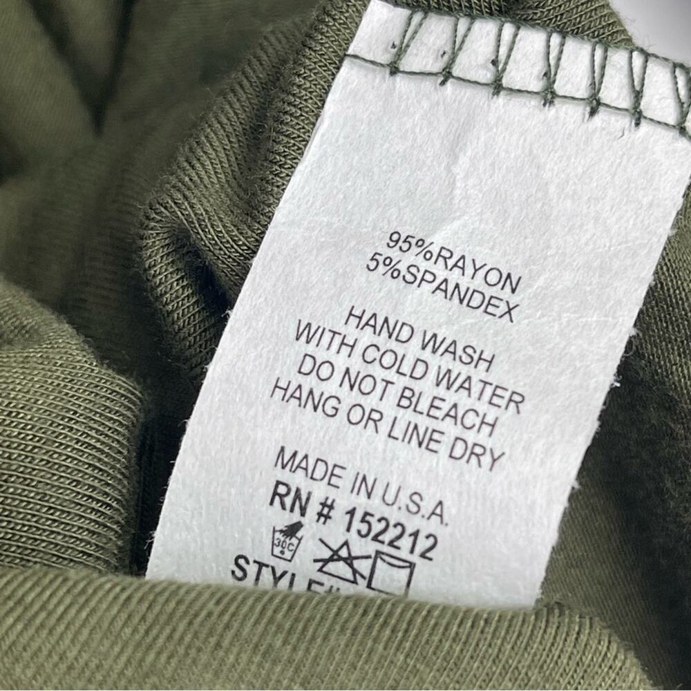 NWOT Gold Spark Olive Tunic Top Long Sleeves - Picture 4 of 5
